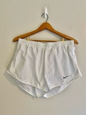 Nike Women's White Dri-Fit Running Shorts